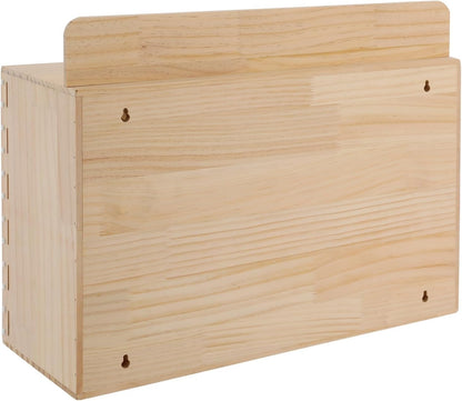 Wooden Mobile Phone Charging Station with 40 Slots - Wallmounted Or Standalone Acrylic Nizer with Key Lock for Office Classroom Gym - Secure Device Storage Solution,40 Slots