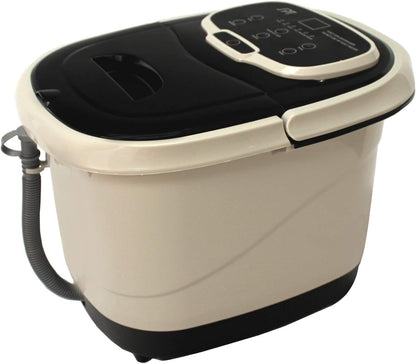 SPA-3549 – SPT Foot Spa Bath Massager w/Motorized Rollers, Tan and Black