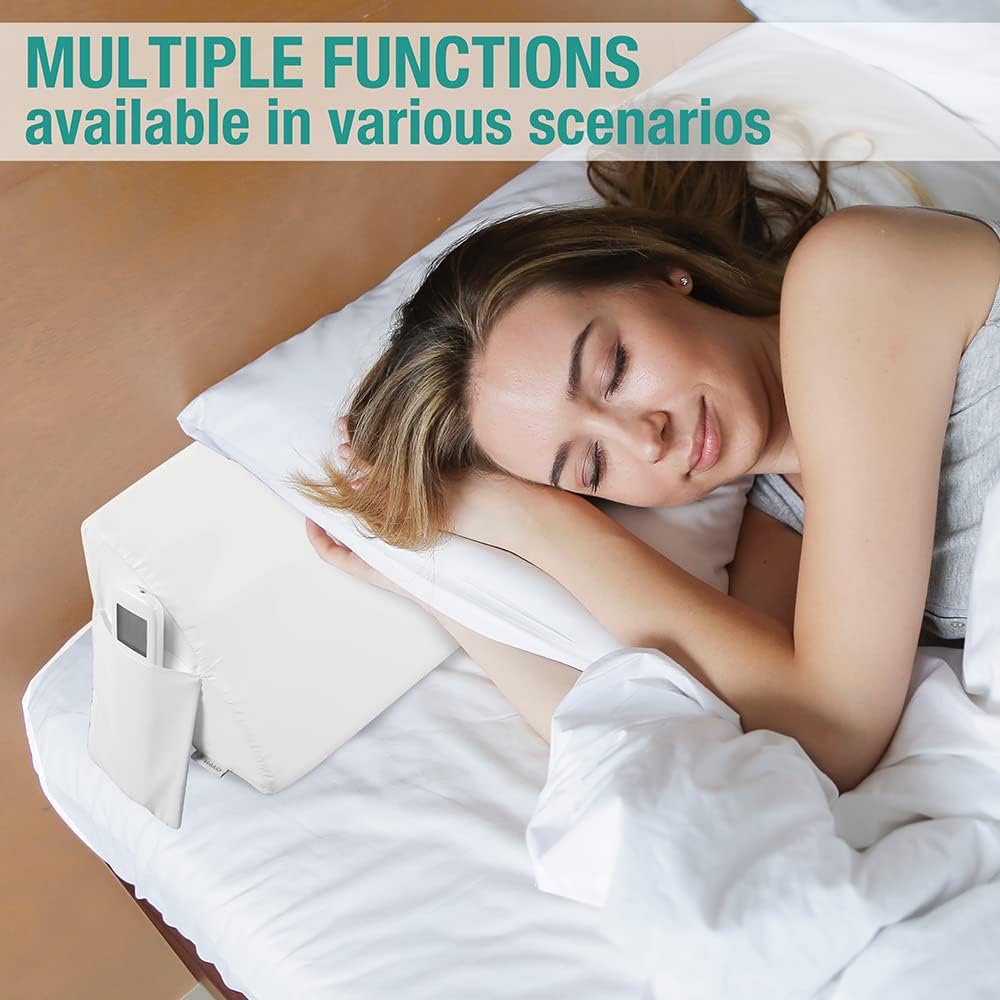 Vekkia 34" Extra-Long Wedge Pillow, 5.5" Bed Wedge Pillow for Sleeping,Gray