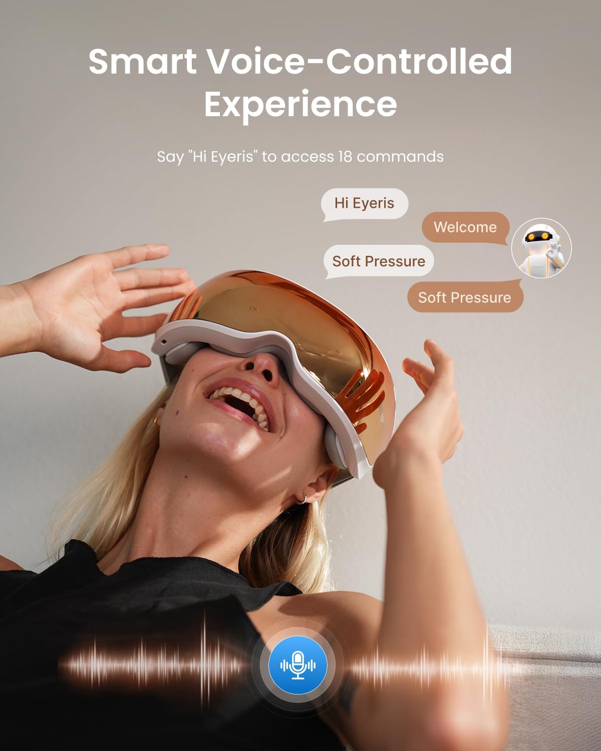 RENPHO Eyeris 3 Eye Massager with Heat and Cooling, Massaging Eye Mask