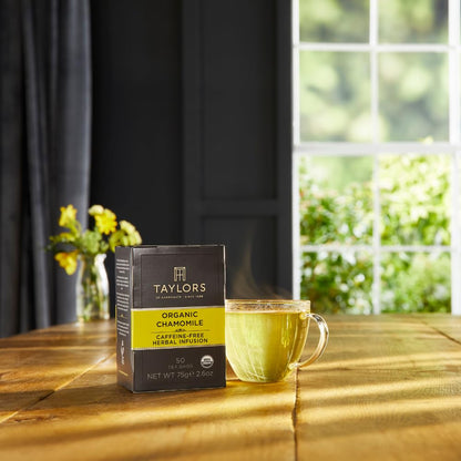 Taylors of Harrogate Organic Chamomile Herbal Tea, 50ct (Pack of 1)