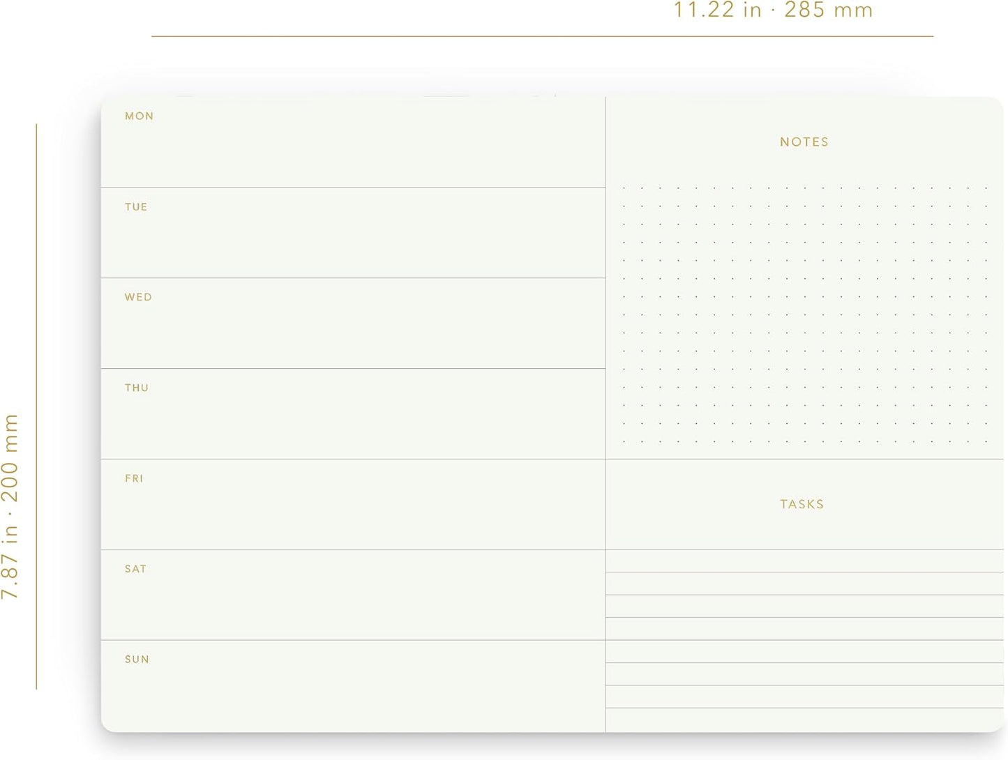 Daily Planner Notepad, A4, 52 Sheets, Undated,Time Blocking,Hourly Schedule