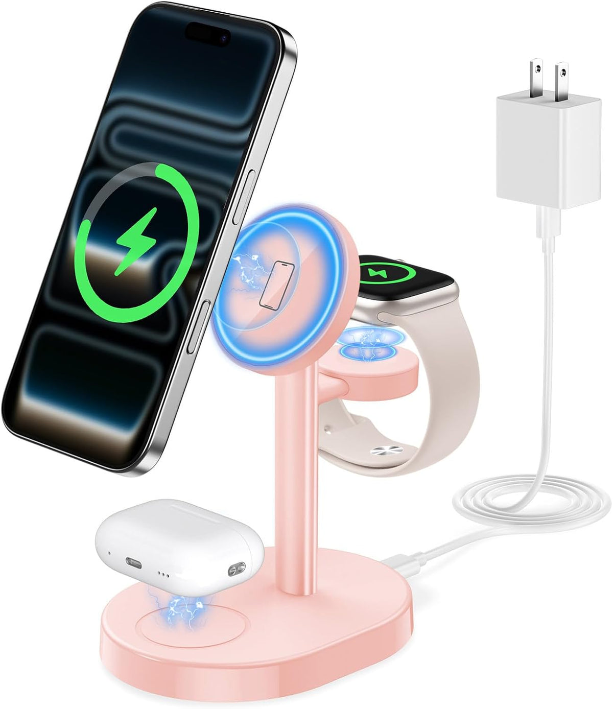 Mag-Safe Charger 3 in 1 Charging Station for iPhone Apple Watch AirPods