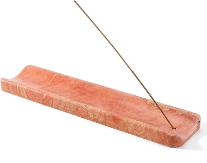 Koville Marble Incense Holder, Incense Holder for Sticks, Incense Sticks Holder Ash Catcher for Meditation Yoga SPA, Natural Stone Incense Burner, Home Table Decor (Grey)
