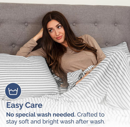 Standard Pillow Cases Set of 10 - Ultra Soft Hotel Quality Pillowcase Covers - Comfy, Cozy & Wrinkle Free - Shrink, Stain and Fade Resistant - Machine Washable Pillow Protectors - 10 Pcs Set - White - Colors B