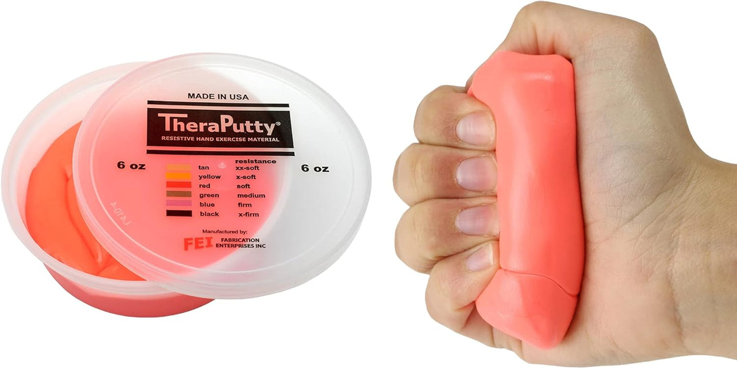 CanDo TheraPutty Standard Hand Exercise Putty For Rehabilitation, Exercises, Hand Therapy, and Occupational Therapy. Use To Strengthen Hand Muscles, Improve Fine Motor Skills, And Decrease Stress
