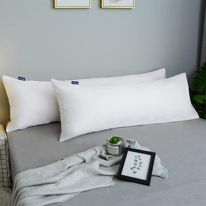 Waterproof Pillow Case Protector with Zipper 4 Pack Standard Size 20 x 26 inch White Pillow Protectors Feather Proof Pillow Covers Encasement Pillow Case