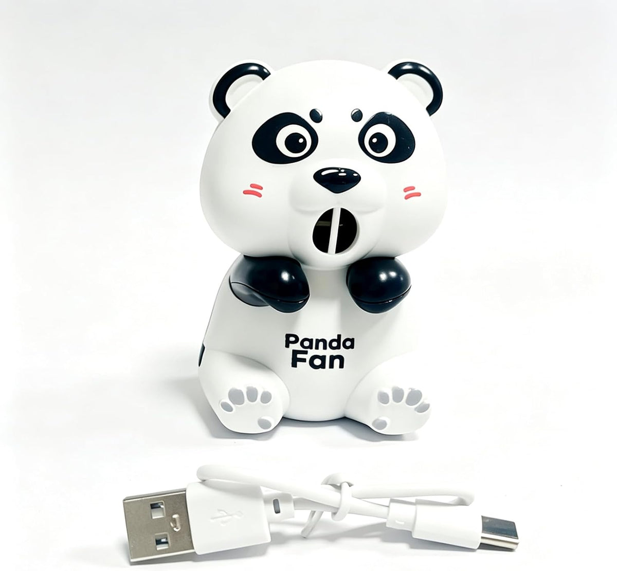 Cooling Clip-On Mini Fan 3 Speed Hands Free Food Cooling (Panda) (StyleB)