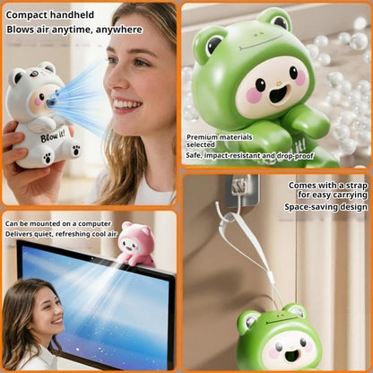 Cooling Clip-On Mini Fan for Cup & Bowl,Dinosaur Animal Fans Coffee Chiller