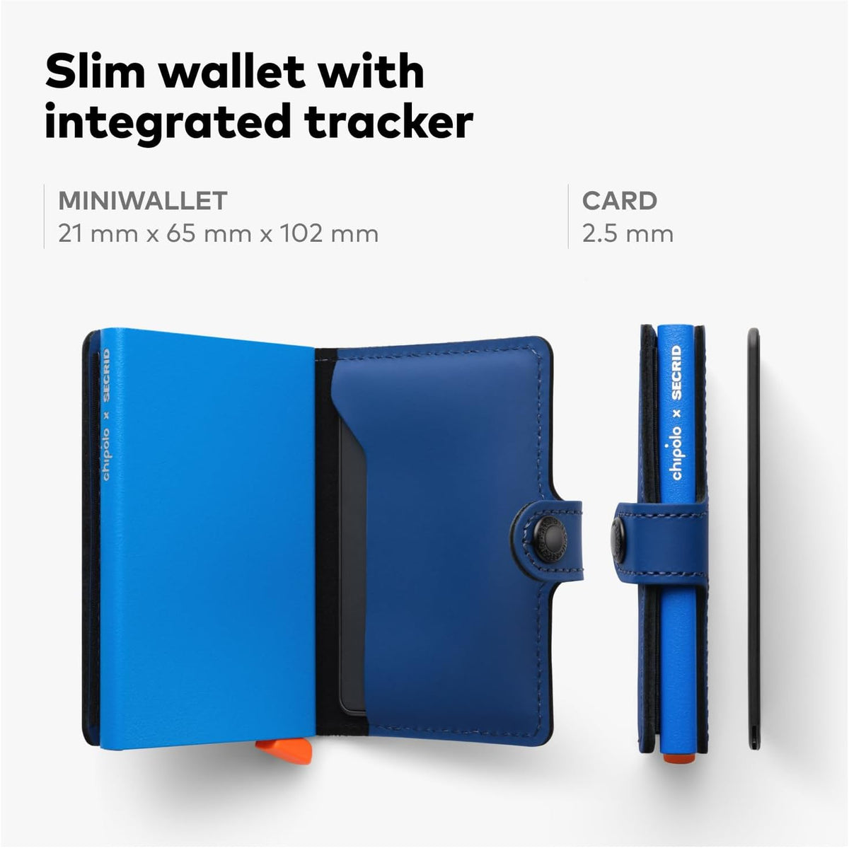 Chipolo CARD – Rechargeable Wallet Tracker Card, Bluetooth Tracker