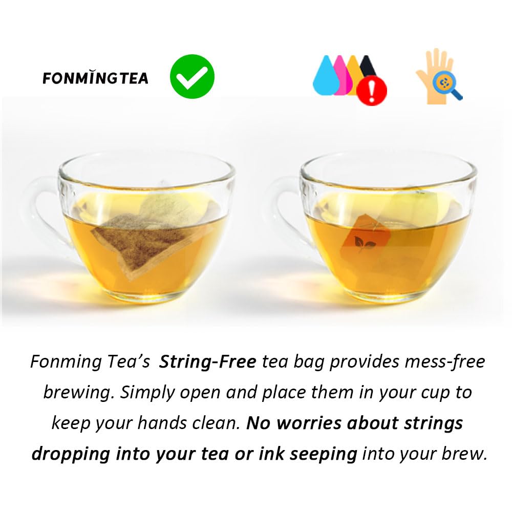 Fonming Tea- Rose Oolong Tea Bags – Individually Wrapped – Unsweetened, Light Floral Flavor – Hot or Cold Brew – Slimming & Refreshing Wellness Tea