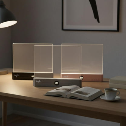 LED Flat Book Light for Reading at Night in Bed, Black
