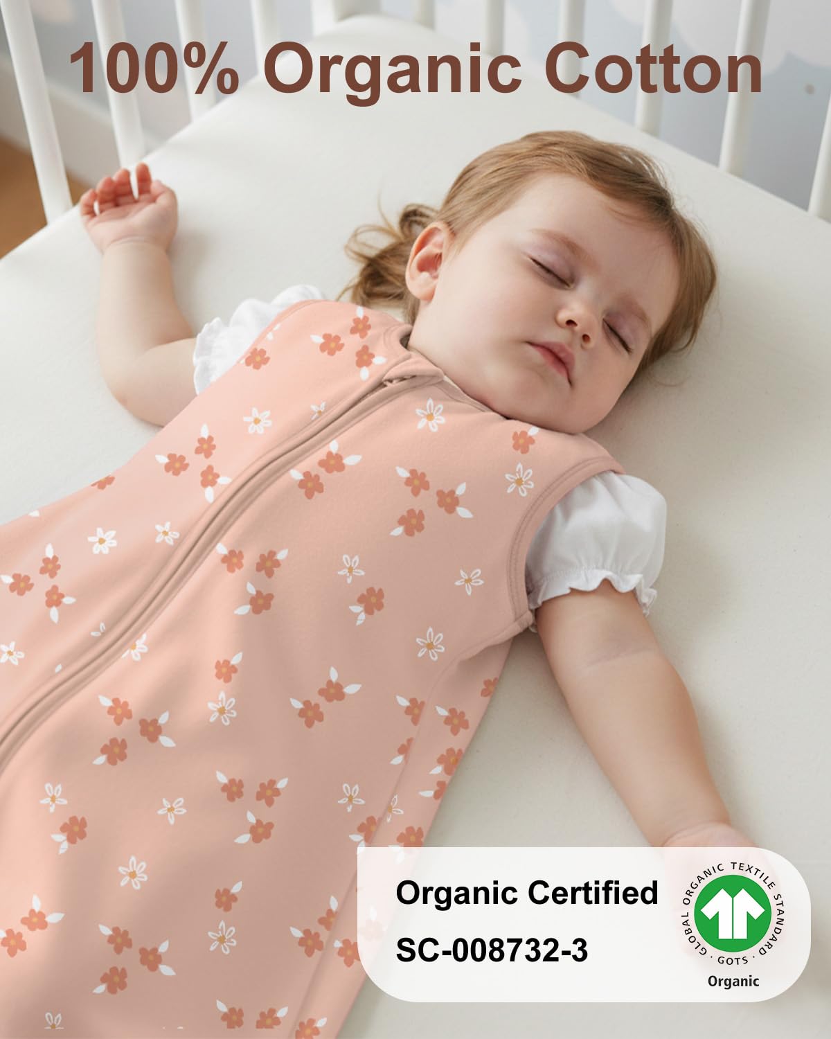 Yoofoss Baby Sleep Sack Baby Wearable Blanket 100% Cotton 2-Way Zipper Toddler Sleeping Sack