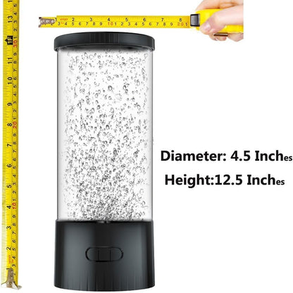 COLORLIFE Sensory Bubble Tube Table Lamp – Extra Large 5.5-Inch Diameter, Calming Aquarium Effect with Lifelike Fish, Ideal Gift for Autism & Anxiety Relief, Kids Room, Sensory Room, Bedroom, Office