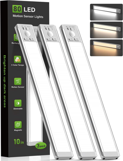 MCGOR 10inch Under Cabinet Lighting, Wireless Motion Sensor Light