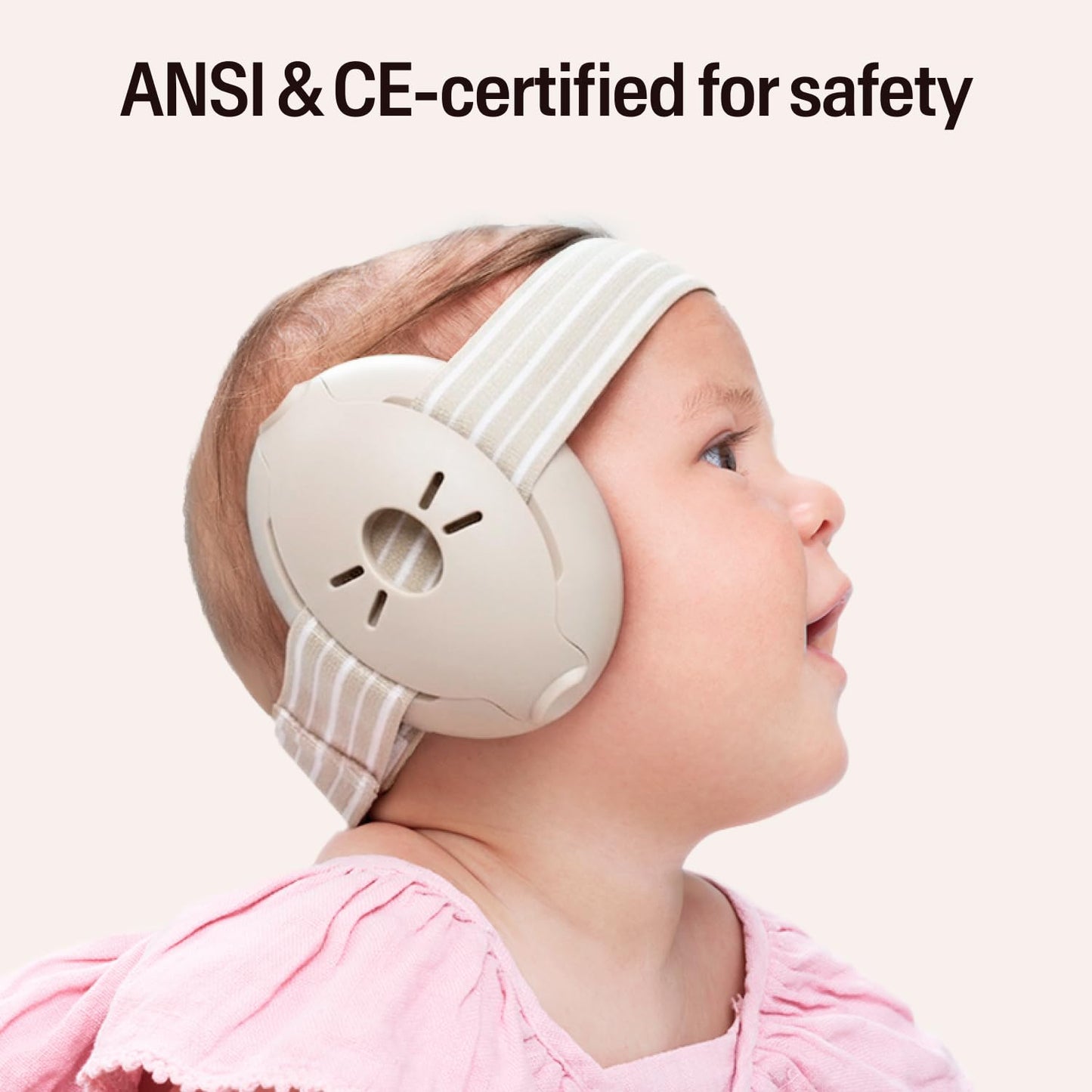 Alpine Muffy Baby Ear Protection for Babies and Toddlers up to 36 Months - CE & ANSI Certified - Noise Reduction Earmuffs - Comfortable Baby Headphones Against Hearing Damage & Improves Sleep - Blush