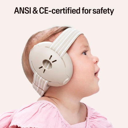 Alpine Muffy Baby Ear Protection for Babies and Toddlers up to 36 Months - CE & ANSI Certified - Noise Reduction Earmuffs - Comfortable Baby Headphones Against Hearing Damage & Improves Sleep - Blush