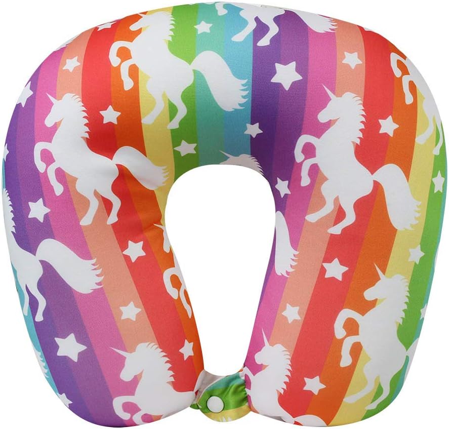 Cloudz Dual Comfort Microbead Airplane Travel Neck Pillow. Super Soft Cozy Plush Fabric on One Side, Cool Relaxing Spandex on The Other! Customize Your Comfort and Support at Home or On The Go!- Blue