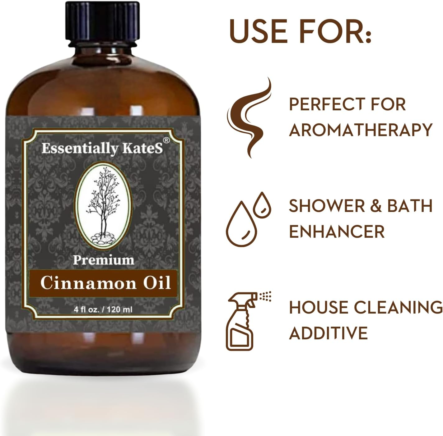 Essentially KateS Lavender Oil – 100% Pure & Natural, Steam-Distilled, with Glass Dropper, Roll-On Bottle & Sprayer for Aromatherapy, Skin & Home Use
