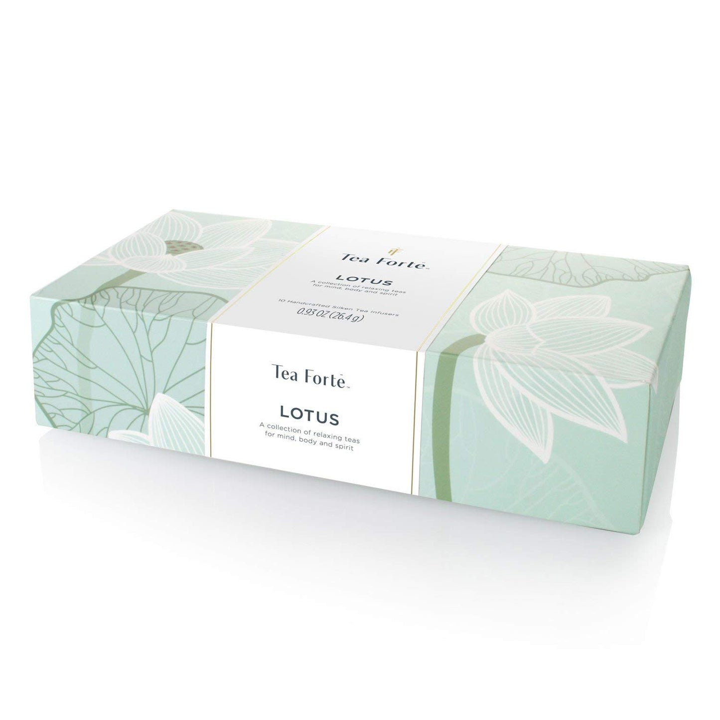 Tea Forte Premium Petite Presentation Box Gift Set Sampler, 10 Count, 2 of Each Blend Individually Wrapped Handcrafted Pyramid Infuser Bags, Demoiselle Tea
