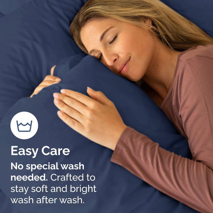 Standard Pillow Cases Set of 10 - Ultra Soft Hotel Quality Pillowcase Covers - Comfy, Cozy & Wrinkle Free - Shrink, Stain and Fade Resistant - Machine Washable Pillow Protectors - 10 Pcs Set - White - Colors B