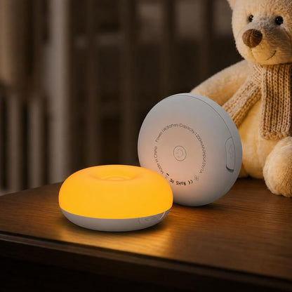 Baby Night Light for Nursery, 1800K Amber No Blue Light for Breastfeeding & Diaper Changes, Dimmable Silicone Egg Lamp with Flip Control, Brightness Memory, Child Lock, USB-C Rechargeable Nightlight
