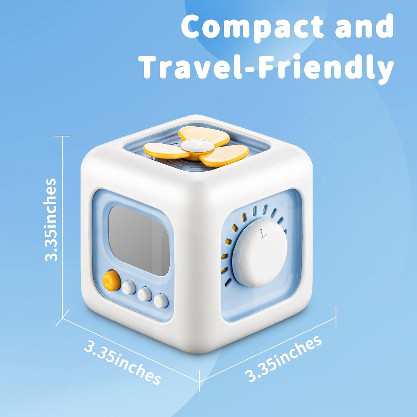 SOCBTNSO Busy Cube Toy for 1 Year Old Boy, Montessori Toys for 1+ Year Old, Travel Toys for Toddlers 1-3, Learning Fine Motor Skills| 1st Birthday Gifts 6 9 12 Months Baby