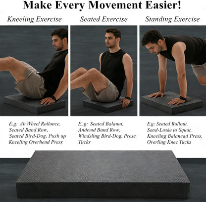 High-Density Balance Pad, Extra Large Balance Pad for Physical Therapy, TPU Foam Balance Board for Rehabilitation Stability Workout Knee and Ankle Exercise