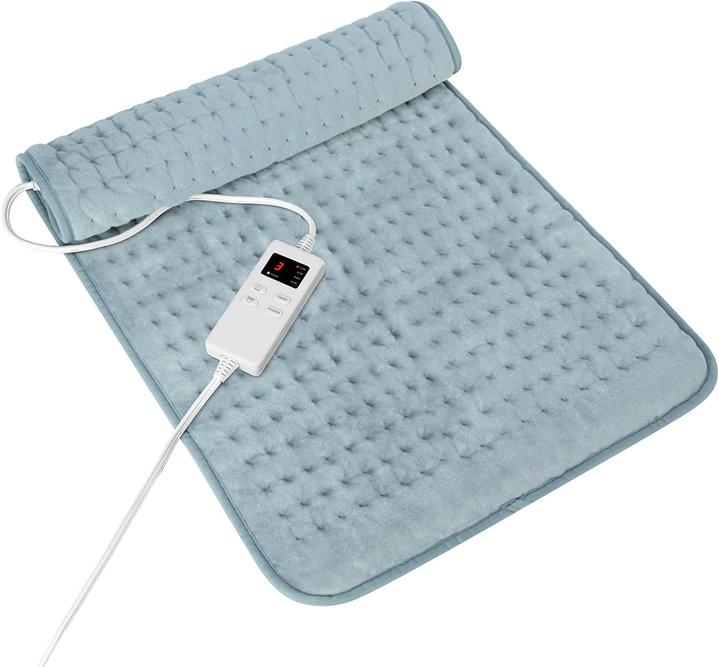Heating Pad for Period Cramps, Heating Pad for Back/Neck/Shoulder Muscle Pain, 6 Heating & 4 Timer Setting, Auto Shut Off, Dry/Moist Heat & Machine Washable, Birthday Christma s Gifts for Women Mom