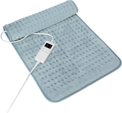 Heating Pad for Period Cramps, Heating Pad for Back/Neck/Shoulder Muscle Pain, 6 Heating & 4 Timer Setting, Auto Shut Off, Dry/Moist Heat & Machine Washable, Birthday Christma s Gifts for Women Mom