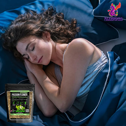 Alebrixes | Passion Flower Herbal Tea (4 oz) | Whole Dried Passionflower Leaf | Te Passiflora - Pasiflora | Relaxation, Focus, Bed Time Tea.