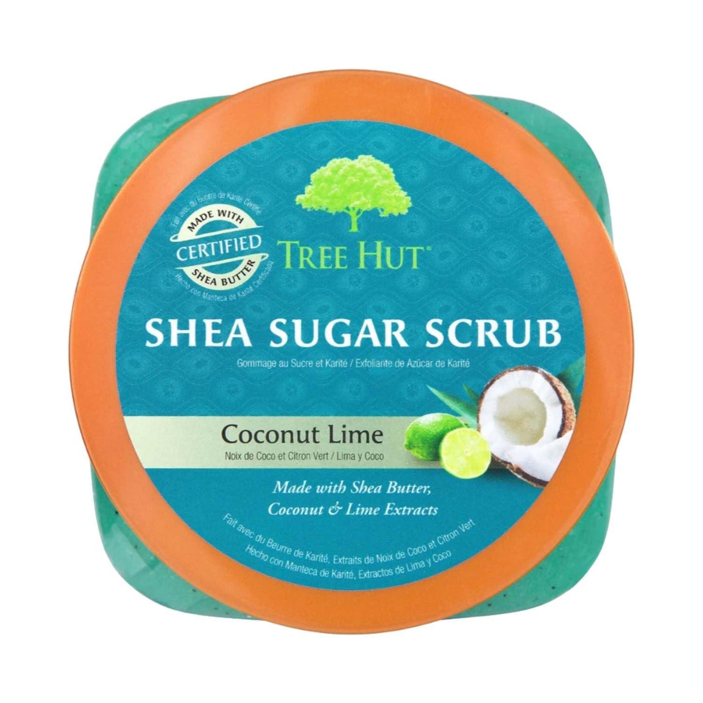 Tree Hut Shea Sugar Scrub - Coconut Lime - 18 oz - Exfoliating Body Scrub for Smooth, Glowing Skin - Made with Real Sugar and Shea Butter
