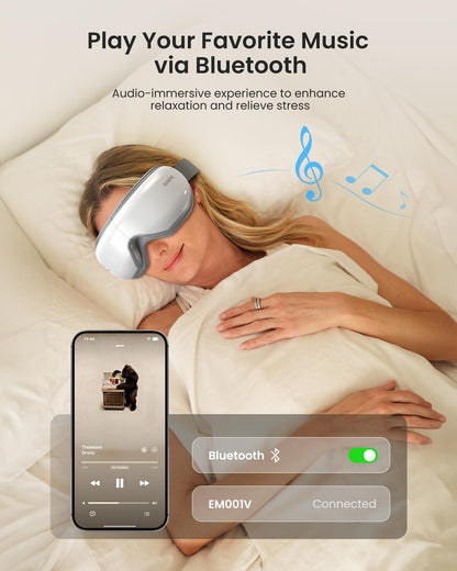 RENPHO Eyeris 1 Eye Massager with Heat, FSA Eligible HSA, Heated Eye Mask for Head Tension, Eye Strain & Screen Fatigue, Birthday Gifts for Men and Women