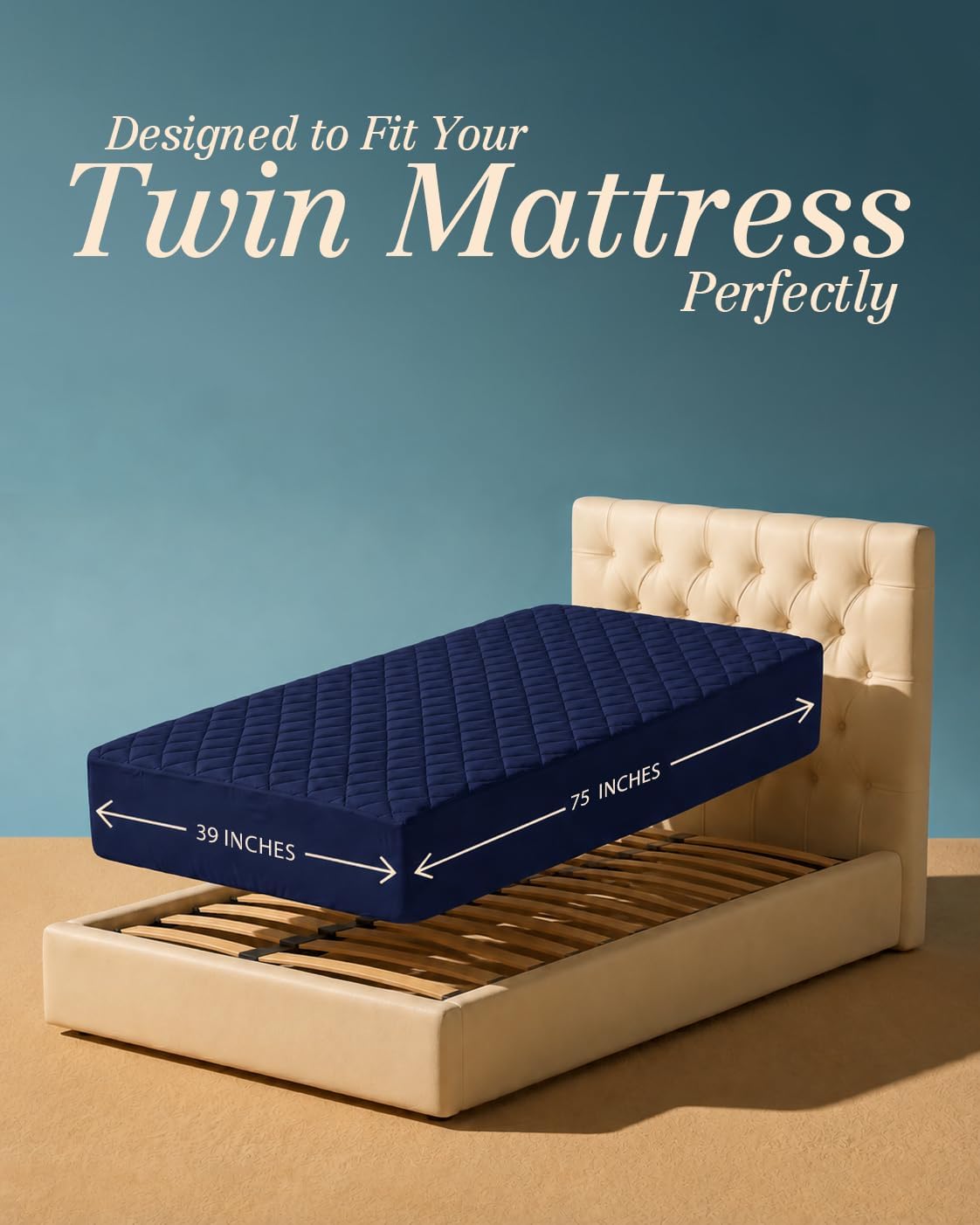 Quilted Fitted Mattress Pad, Queen Mattress Protector Topper with Deep Pocket Stretches up to 16 Inches, Machine Washable Mattress Cover by Utopia Bedding (White)