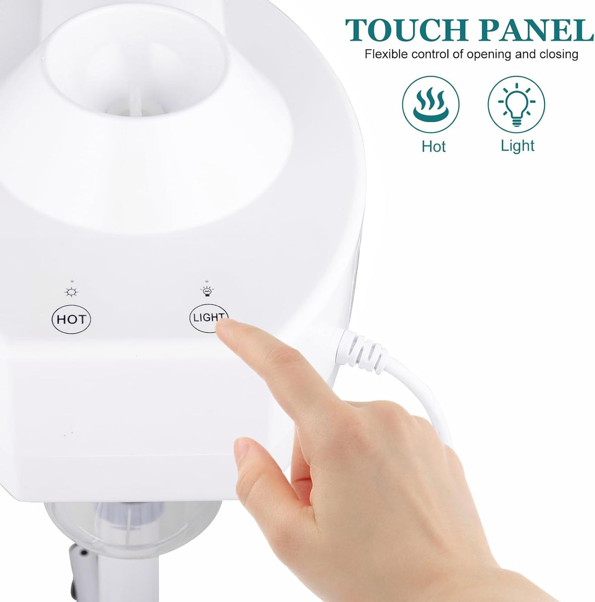 Winado 2 in 1 Facial Steamer with 5X Magnification Light, Deep Cleaning