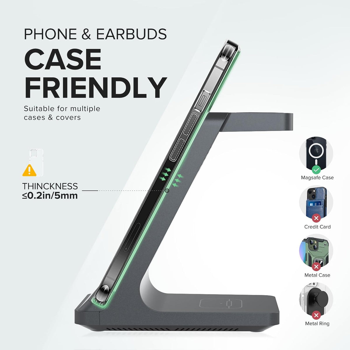 3 in 1 Fast Wireless Charging Station for Multiple Apple Devices