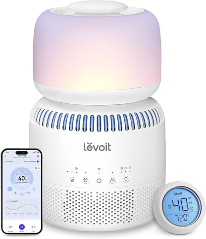 LEVOIT OasisMist 1000S (10L) Smart Humidifier for Home Large Room Bedroom, Last 100 Hours Suitable for Indoor Plant, Cover up to 600ft², Easy Top Fill, Remoter & Voice Control, Auto Mode, Quiet, White