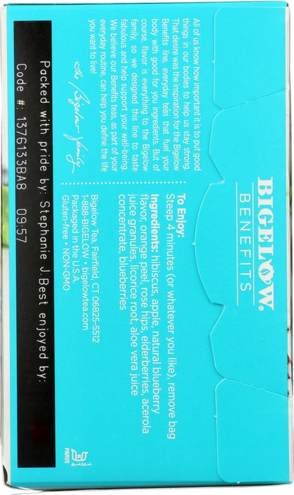 Bigelow Tea Benefits Sleep Chamomile & Lavender Herbal Tea, 18 ct