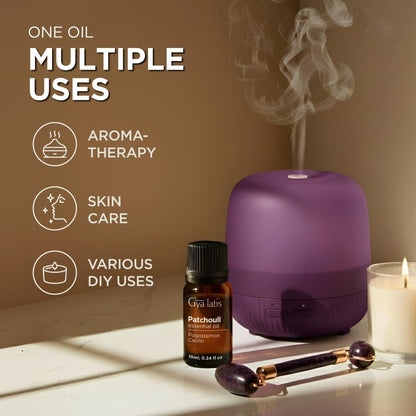 100% Pure Lavender Essential Oil - 0.34 Fl Oz - Lavender Oil for Hair, Skin, Diffuser, Aromatherapy & DIY Candle Making Scent