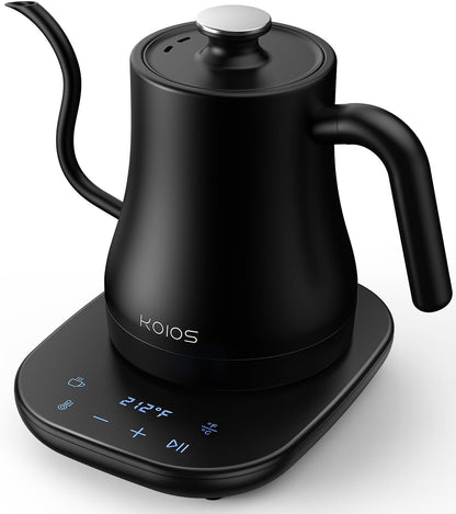 KOIOS Gooseneck Electric Kettle, ±1℉ Temp Control, Mute Mode, 4H Keep Warm