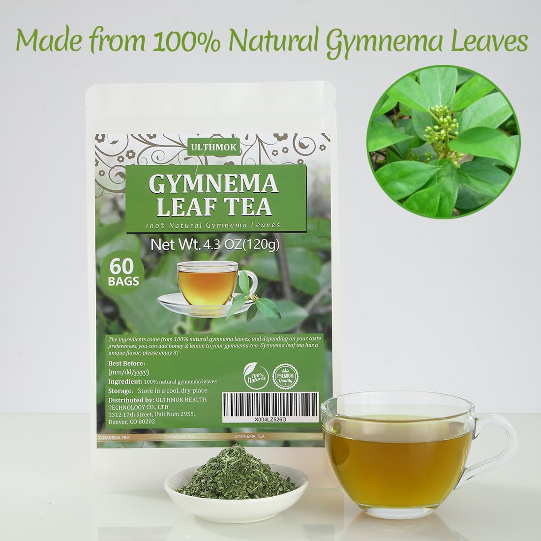 Premium Hibiscus Tea Bags,60 Tea Bags 2g /4.24 Oz,100% Pure Dried Hibiscus Flower,Natural & No Additives,Caffeine Free.
