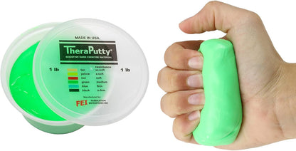 CanDo TheraPutty Standard Hand Exercise Putty For Rehabilitation, Exercises, Hand Therapy, and Occupational Therapy. Use To Strengthen Hand Muscles, Improve Fine Motor Skills, And Decrease Stress