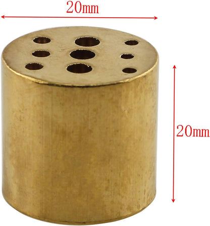 E-outstanding Incense Holder Brass Incense Burner Holder with 9 Different Sizes Holes Incense Stick Holder