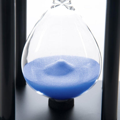 60 Minutes Hourglass, Wood Sand Timer, White | 4 x 4 x 8 inch Sand Clock