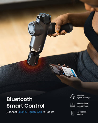 RENPHO Active Thermacool 2 Massage Gun with Heat and Cold, [2026 Upgraded] Handheld Percussion Deep Tissue Neck Back Muscle Massager, FSA Approved Gifts for Men Him Athletes Women Her HSA