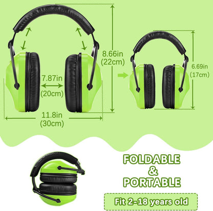 ZOHAN EM030 Kids Ear Protection, Noise Cancelling Headphones Ear Muffs for Autism Sensory, Safety Noise Reduction Hearing Protection for Monster Truck/Concerts/Fireworks/Air Shows