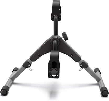 Pedal Exerciser Desk Exercise Bike Leg and Arm Exercise Bike with LCD Monitor Foldable and Porable (Black/Grey)