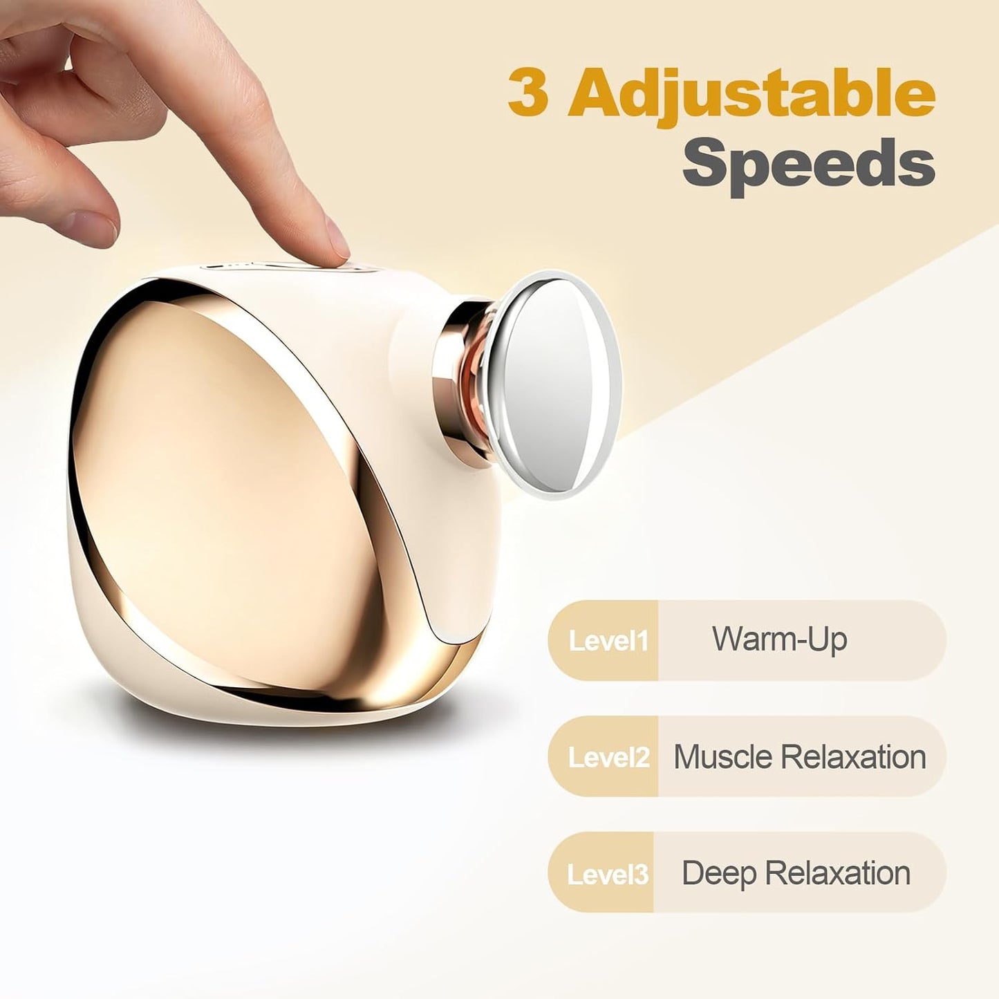 DEITY Mini Massage Gun, Small Handheld Travel Massager with Percussion Deep Tissue, 3 Adjustable Speeds & Smart Power Response, Portable Pocket Massage Gun for Gym & Office