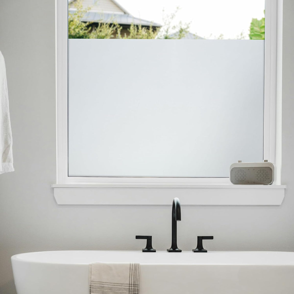 Blackout Light Effects Window Privacy Film by Artscape - Light Blocking Blackout Film, Static Cling, Full Coverage Privacy, Light Control, Helps Create a Calm, Focused Space - 17.72 x 72 Inch