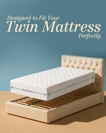 Queen Mattress Pad, Quilted Mattress Protector Topper fits 16" Deep Pocket